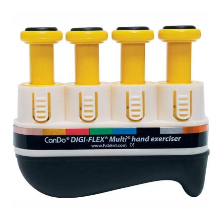 Fabrication Enterprises Digi-Flex Multi Hand Exerciser, Basic Starter Pack, Yellow, X-Light 672687